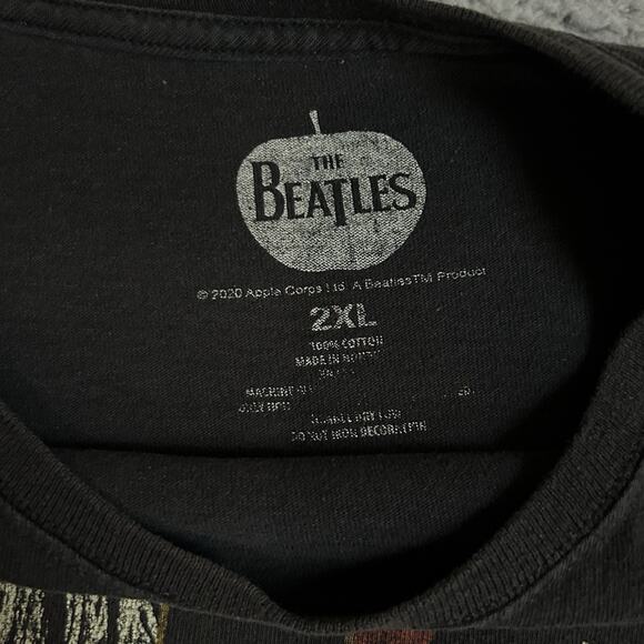 The Beatles T Shirt Adult Size 2XL Black Band Short Sleeve Graphic T Apple Corp - Picture 2 of 11